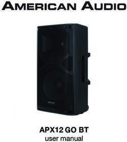APX12 GO BT user manual - User Manual 2021-05-04