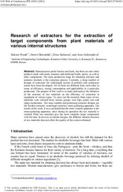 Research of extractors for the extraction of target components from plant materials of various internal structures