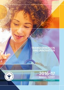 2016-17 TRANSFORMATION AND INNOVATION - BIENNAL REPORT - International Council of Nurses