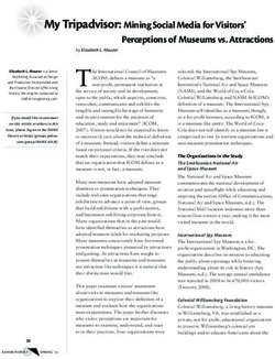 My Tripadvisor: Mining Social Media for Visitors' Perceptions of Museums vs. Attractions