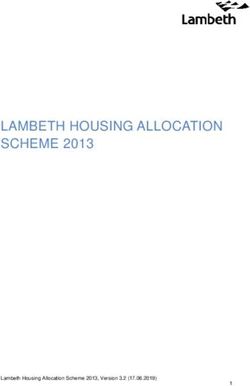 LAMBETH HOUSING ALLOCATION SCHEME 2013 - Lambeth Council