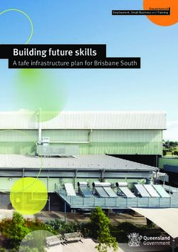 Building future skills - A tafe infrastructure plan for Brisbane South Department of Employment, Small Business and Training - A TAFE ...
