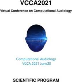 VCCA2021 - SCIENTIFIC PROGRAM - Virtual Conference on Computational Audiology