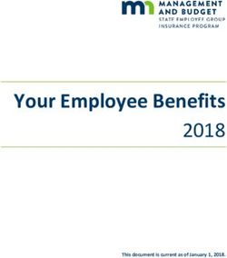 Your Employee Benefits 2018 - This document is current as of January 1, 2018 - Minnesota.gov