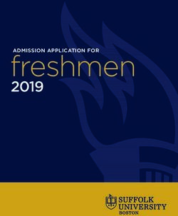 Freshmen 2019 - Suffolk University