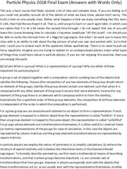 Particle Physics 2018 Final Exam (Answers with Words Only) - Inside Mines