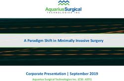 A Paradigm Shift in Minimally Invasive Surgery Corporate Presentation | September 2019 - Aquarius Surgical Technologies Inc. (CSE: ASTI) ...