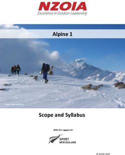 Alpine 1 - Scope and Syllabus - nzoia