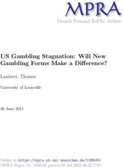 US GAMBLING STAGNATION: WILL NEW GAMBLING FORMS MAKE A DIFFERENCE? - MUNICH PERSONAL REPEC ARCHIVE