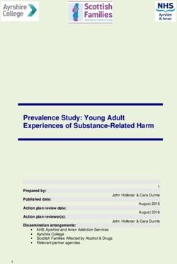 Prevalence Study: Young Adult Experiences of Substance-Related Harm - Scottish Families Affected by Alcohol & Drugs