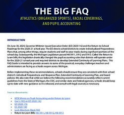 THE BIG FAQ ATHLETICS (ORGANIZED SPORTS), FACIAL COVERINGS, AND PUPIL ACCOUNTING - Michigan Association of Superintendents ...