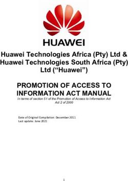 PROMOTION OF ACCESS TO INFORMATION ACT MANUAL