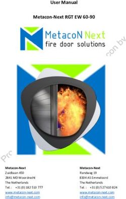 User Manual Metacon-Next RGT EW 60-90