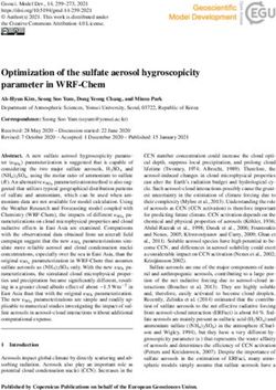 Optimization of the sulfate aerosol hygroscopicity parameter in WRF-Chem - GMD