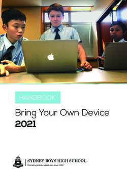 Bring Your Own Device 2021 - HANDBOOK - SYDNEY BOYS HIGH SCHOOL