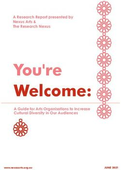 You're Welcome: A Research Report presented by Nexus Arts & The Research Nexus - A Guide for Arts Organisations to Increase Cultural Diversity ...