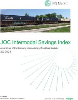 JOC Intermodal Savings Index - 2Q 2021 An Analysis of the Domestic Intermodal and Truckload Markets