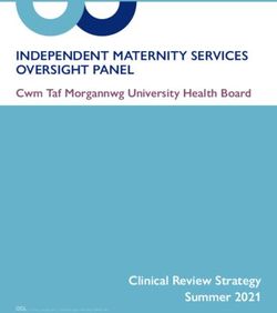 INDEPENDENT MATERNITY SERVICES OVERSIGHT PANEL - Clinical Review Strategy Summer 2021 - GOV.WALES