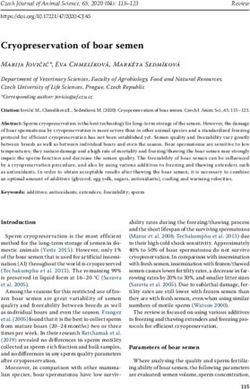 Cryopreservation of boar semen