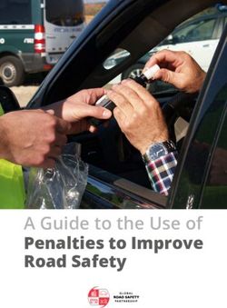 A Guide to the Use of Penalties to Improve Road Safety