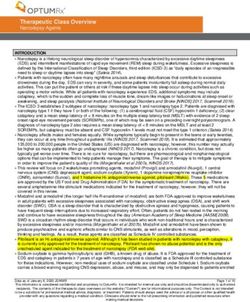 Therapeutic Class Overview - Narcolepsy Agents