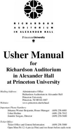 Usher Manual Richardson Auditorium for in Alexander Hall at Princeton University