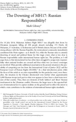 The Downing of MH17: Russian Responsibility?