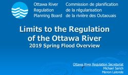 Limits to the Regulation of the Ottawa River - 2019 Spring Flood Overview Ottawa River Regulation Planning Board - Ottawa River Regulation ...