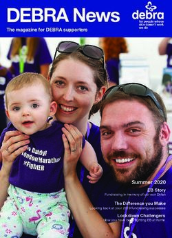 DEBRA News - Summer 2020 EB Story Fundraising in memory of our son Dylan