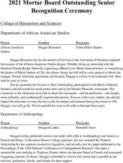 2021 Mortar Board Outstanding Senior Recognition Ceremony