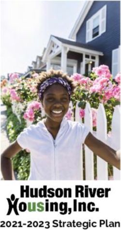 2021-2023 Strategic Plan - Hudson River Housing