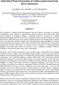 Subcritical Water Extraction of Anthocyanins from Fruit Berry Substrates