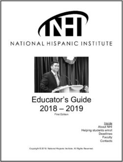 Educator's Guide 2018 2019 - Inside About NHI Helping students enroll Deadlines Faculty Contacts - The National Hispanic Institute