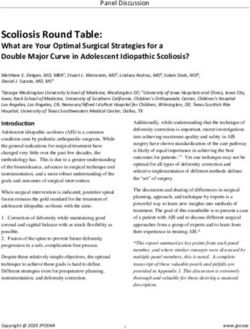 Scoliosis Round Table: What are Your Optimal Surgical Strategies for a Double Major Curve in Adolescent Idiopathic Scoliosis? - jposna