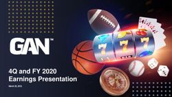 4Q and FY 2020 Earnings Presentation - March 25, 2021 - GAN