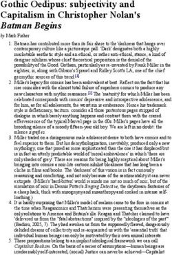 Gothic Oedipus: subjectivity and Capitalism in Christopher Nolan's Batman Begins