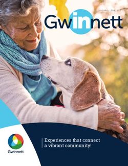 Experiences that connect a vibrant community! - JANUARY - JUNE 2021 - Gwinnett County