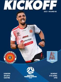 KICKOFF - ILINDEN SUNDAY 2021 - ROUND 06 - NSW ...