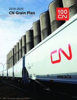 CN Grain Plan 2019-2020 - CN Rail