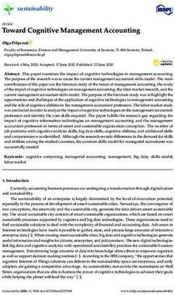 Toward Cognitive Management Accounting - Article - MDPI