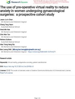 The use of pre-operative virtual reality to reduce anxiety in women undergoing gynaecological surgeries: a prospective cohort study