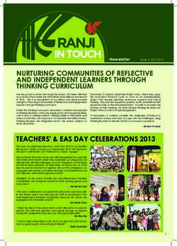 RANJI IN TOUCH - Kranji Secondary School