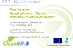SP 7 - Hybrid solutions - Panel session: Hybrid solutions - The key technology to reduce emissions? - CleanER-D