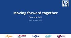 Moving forward together - Scorecards II 14th January 2021 - Ofcom