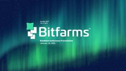 Needham Conference Presentation January 14, 2022 - Nasdaq: BITF TSX-V: BITF - Bitfarms