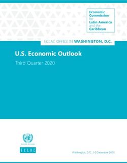 U.S. Economic Outlook - Third Quarter 2020 - Washington, D.C., 10 December 2020 - Cepal
