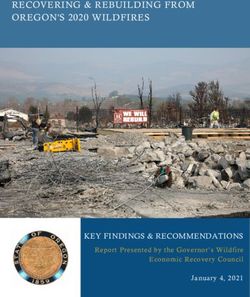 RECOVERING & REBUILDING FROM OREGON'S 2020 WILDFIRES - KEY FINDINGS & RECOMMENDATIONS