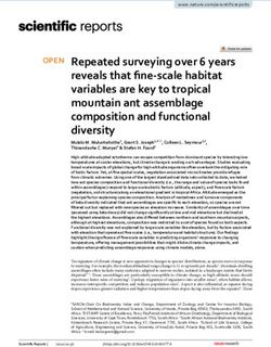 Repeated surveying over 6 years reveals that fine scale habitat variables are key to tropical mountain ant assemblage composition and functional ...