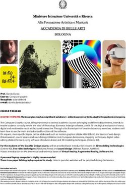 COURSE PROGRAM (!) COVID-19 UPDATE: The lesson plan may have significant variations ( online lessons), in order to adapt to the pandemic emergency.