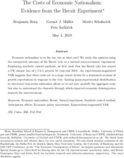 The Costs of Economic Nationalism: Evidence from the Brexit Experimentú - Benjamin Born